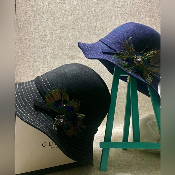 🦚ñCallanan American estyle hat(NWT)
Structured Brim Cloche with Bow Accent🦚#MI - Picture 9 of 10